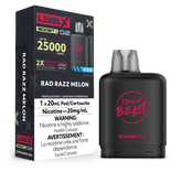 RAD RAZZ MELON ICED Level X Boost Pods offer a juicy fusion of raspberry, sweet melon, and cool ice. Enjoy up to 15,000 puffs with intense flavour!